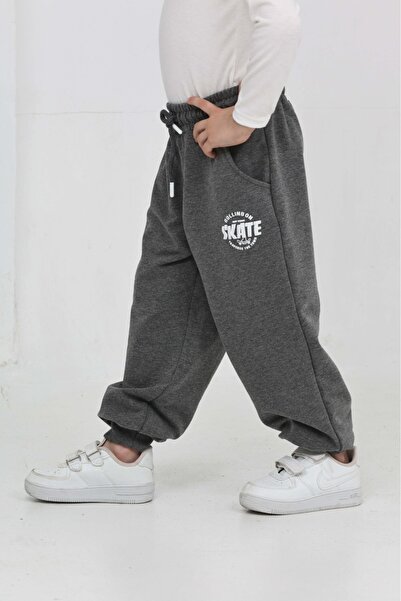 Toontoy Boy's Skate Printed Tracksuit Bottom