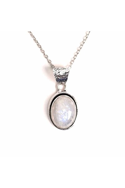 craftmystic Colier cu Piatră Lunii Curcubeu - Armonie și Claritate Interioară