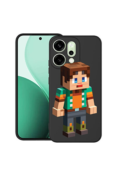 bestcase Carcasă ultra subțire TPU pentru Oppo Reno14 5G, Personaj Minecraft,...