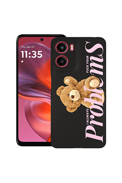 bestcase Carcasă ultra subțire TPU pentru Motorola Moto G06, Ursuleț de pluș ...