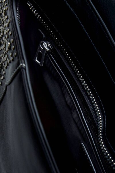 Desigual 2-in-1 women's bag, handbag, shoulder bag and backpack, Desigual, Punkette Posadas series, Black