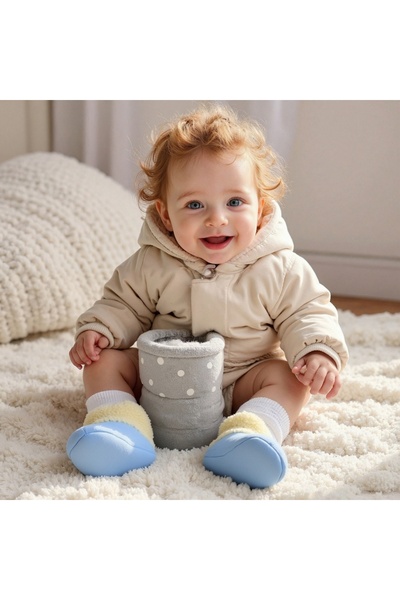 OEM Botosei pufosi de interior pentru bebe, talpa moale, 31152-20