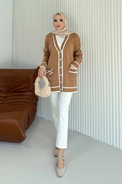 Melike Tatar Πλεκτό Ζακέτα με κουμπιά 70-1703