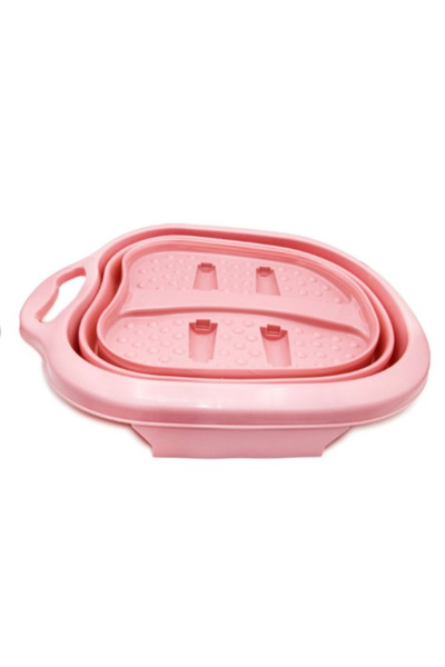 OEM Cadita pentru picioare, design pliabil, cu role pentru masaj, roz