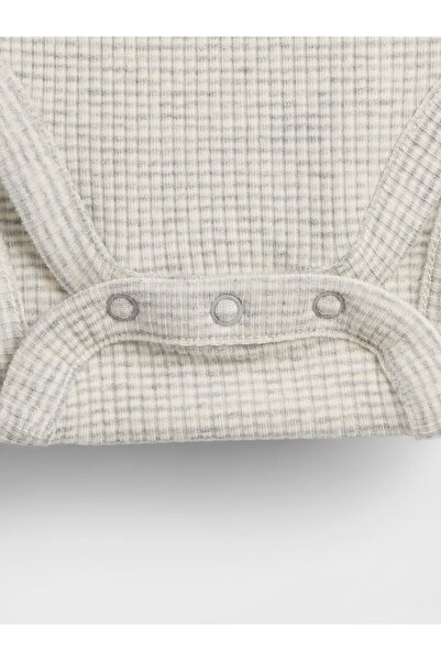 GAP Bebek Açık Gri First Favorites TinyRib Bodysuit