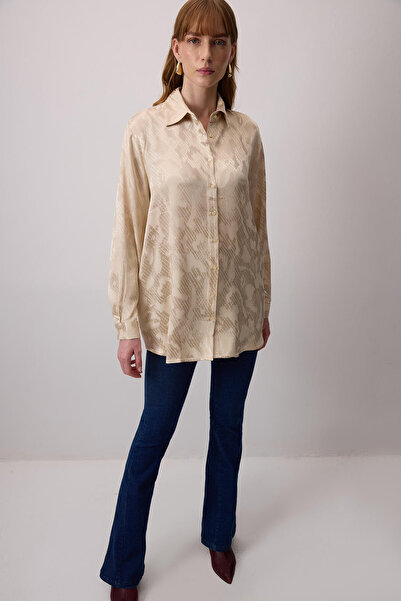 Touché Privé JAKARLI VİSKON GÖMLEK