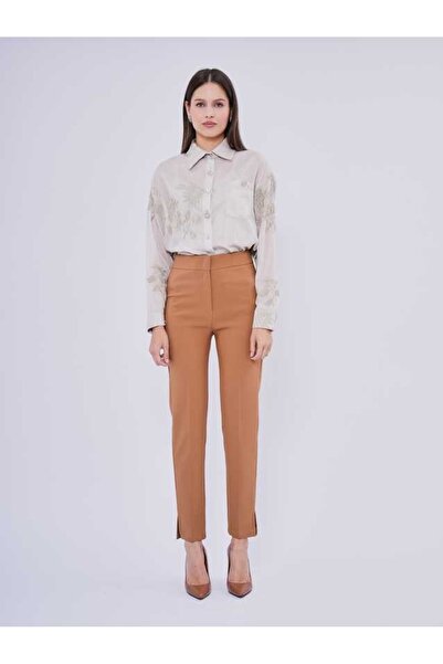 SERPİL Yüksek Bel Dar Paça Kadın Pantolon 35557