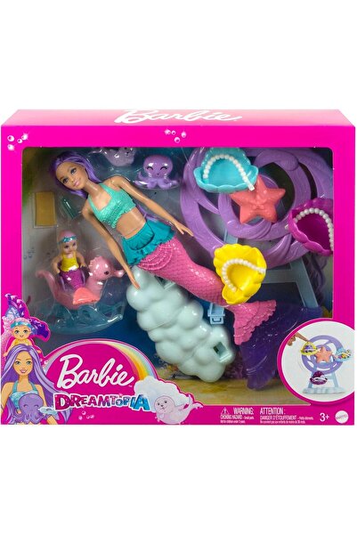 Barbie HLC30 دمية باربي دريمتوبيا حورية البحر وملعب للأطفال