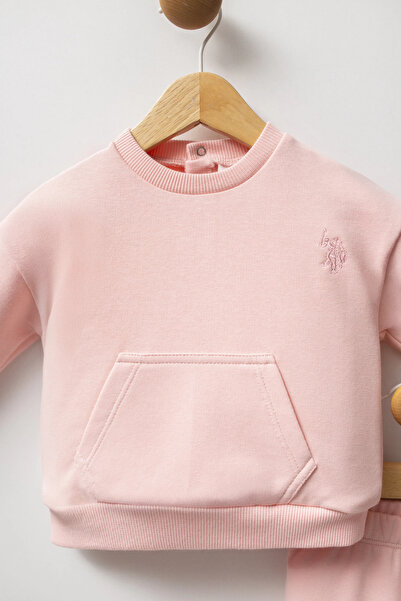 U.S. Polo Assn. U.S.Polo Assn Baby Girl 2-Piece Set - Light Pink