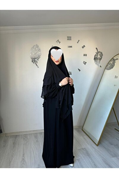 Yüsra Collection Σετ φόρεμα και μακρύ σουφλέ Liza 2 τεμαχίων