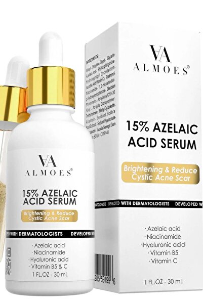 ALMOES AZELAIC ACID 15% SKIN SERUM,BRIGHTENING,NICINAMDE,VIT B 3,B 5