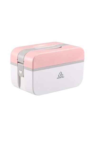 Generic Medicine Storage Box, Cute Large-capacity Family Medicine Box Contain...