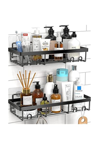 Generic S2C Premium Stainless Steel Bathroom Shelf Organizer - Rustproof Show...