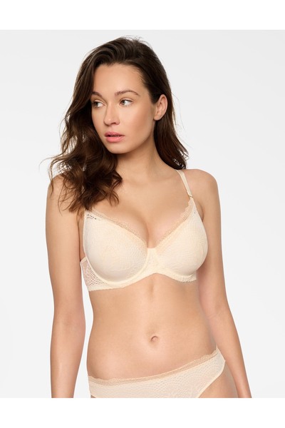 ESOTIQ Sutien push-up cu armatură, dantelă ajurata, elegant, clasic și confor...