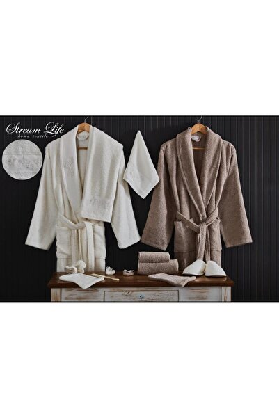 PROMISE Turkish Bridal Robe Set 13 Pieces Cotton Brown