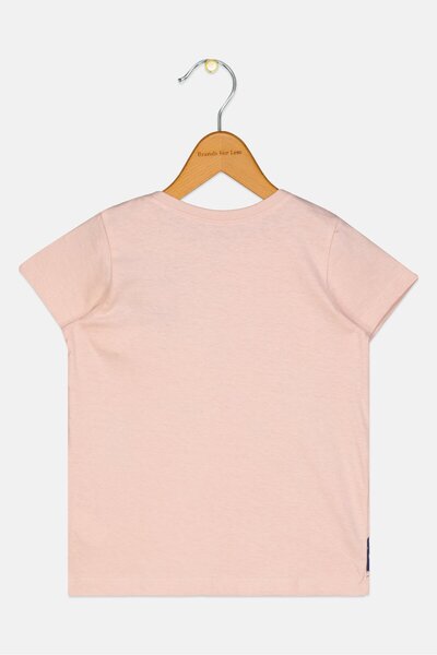 Sinsay x Disney Toddlers Girl Short Sleeve Graphic Print T-Shirt, Old Pink