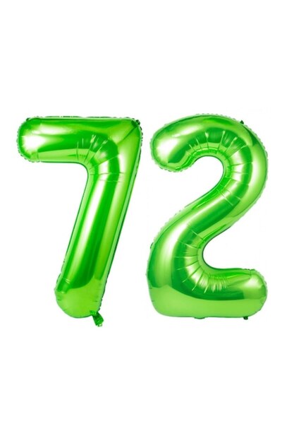 Domi Party & Gifts Set de 2 baloane folie cu numere, Domi Party & Gifts, verd...