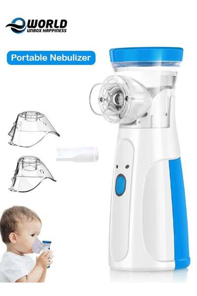 Eworld Portable Handheld Nebulizer Machine, Mini Ultrasonic Vaporizer with Ad...