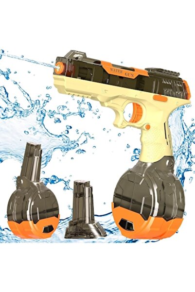 LEIBOO Pistol cu apa, electric, pentru copii, acumulator, incarcare USB, 2 re...