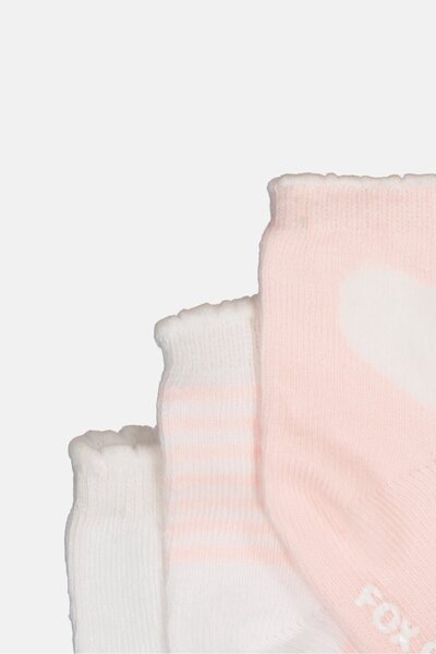 Fox Toddlers Girl 4 Pairs Printed Socks, Multicolor