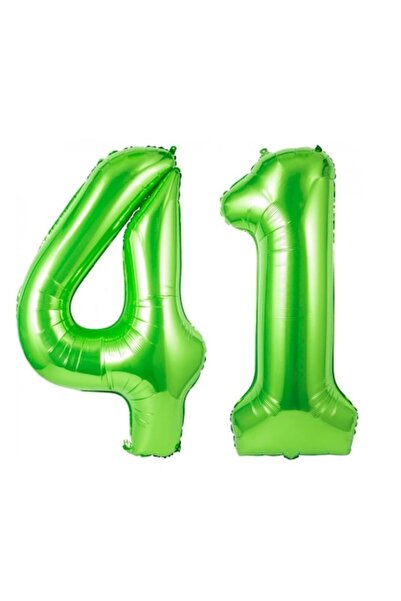 Domi Party & Gifts Set de 2 baloane folie cu numere, Domi Party & Gifts, verd...