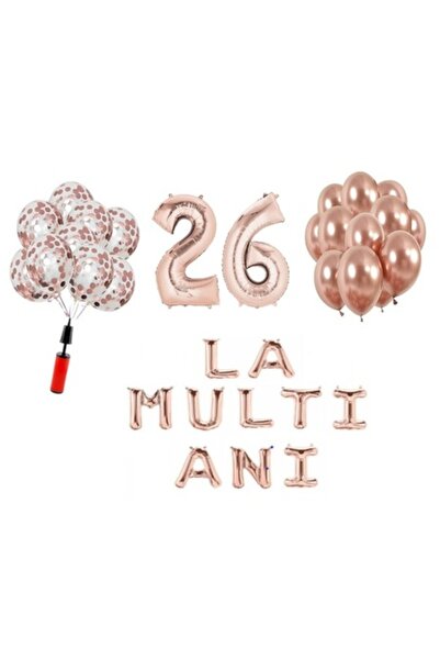 Domi Party & Gifts Set 33 baloane, Domi Party & Gifts, La mulți ani de 26 de ...