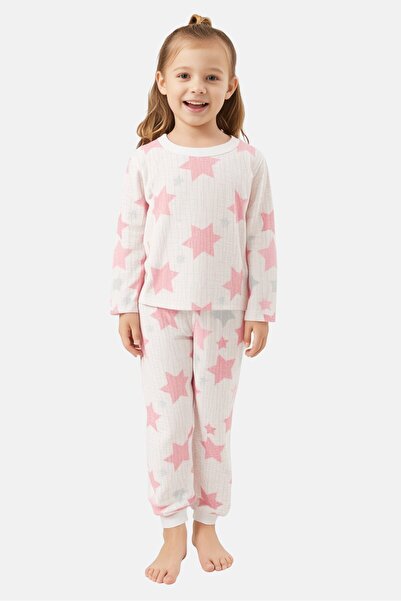 Sinsay Kids Girl 2 Pieces Printed Pyjama Top And Pants, Multicolor