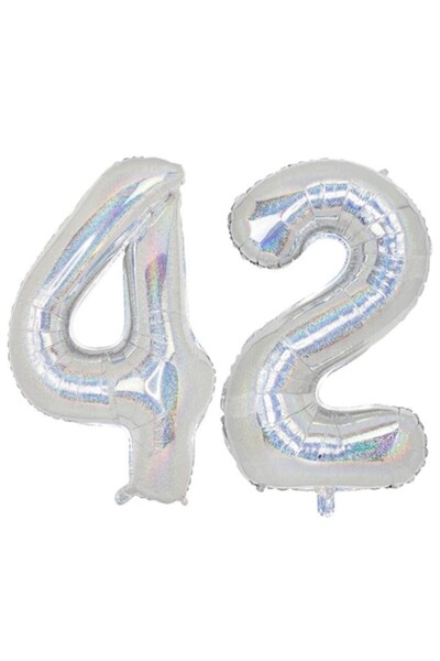 Domi Party & Gifts Set de 2 baloane folie, Domi Party & Gifts, holografice, a...