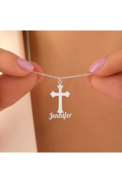 sirius jewelry 925 Gümüş | Haç Kolyeye İsmini Yazdır