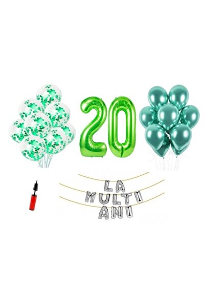 Domi Party & Gifts Set 33 baloane, Domi Party & Gifts, La mulți ani de 20 de ...