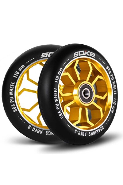 Other Roți trotinetă 110 mm aurii 2 buc