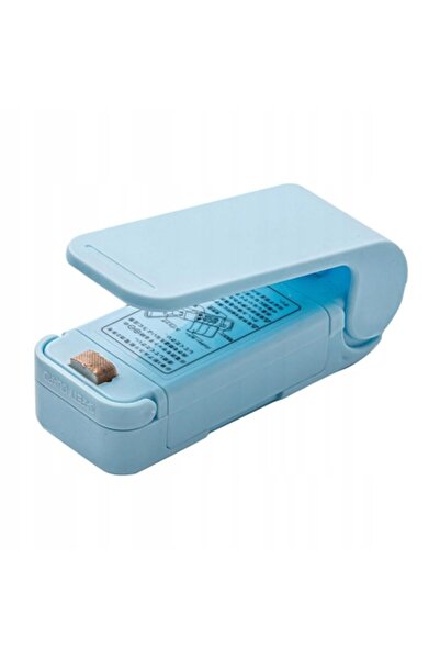 Danex Mini Bag Sealer with Batteries, — Heat Sealing, Magnetic Back, Portable, 9.7x3 cm, Blue