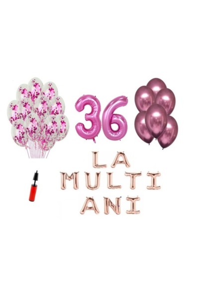 Domi Party & Gifts Set 33 baloane, Domi Party & Gifts, La mulți ani aniversar...