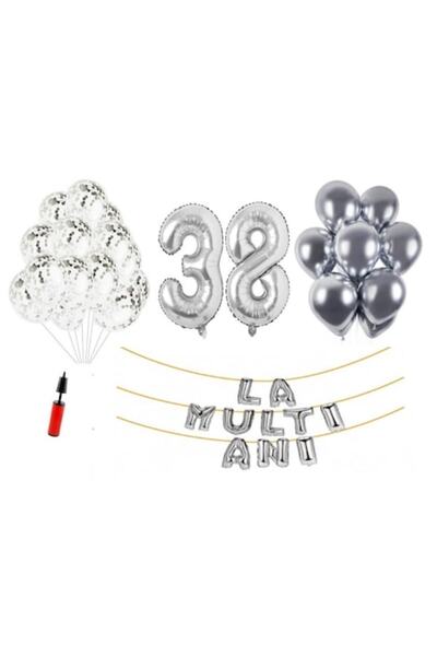 Domi Party & Gifts Set 33 baloane, DOMI PARTY & GIFTS®, La mulți ani aniversa...