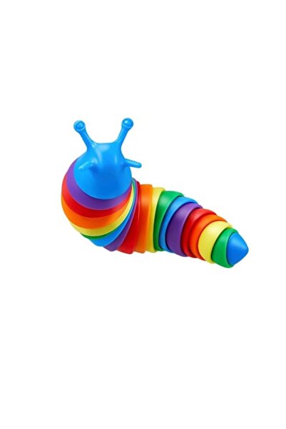 Juls Jucărie senzorială pentru copii - Melc cu articulații și luminițe, 19 cm...