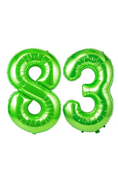 Domi Party & Gifts Set 2 baloane folie cifra, Domi Party & Gifts, Verde, aniv...