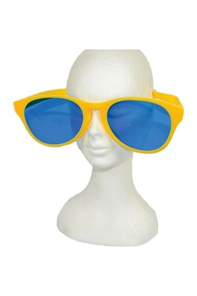 DAMUR Disguise Glasses, Exaggerated Size, Plastic, 26 x 9 cm, Yellow