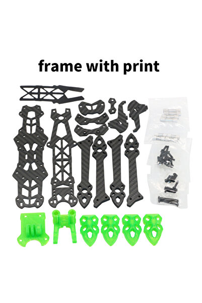 Choice إطار مع طباعة MARK4 Mark HD 5 بوصة 240 مم طقم إطار من ألياف الكربون 3K...