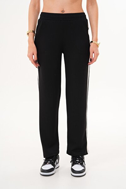 ŞİMAL Women's Side Stripe Detailed Single Bottom Tracksuit 255138 -