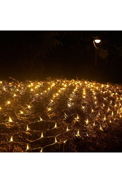 GOLD MARKET Plasă luminoasă de Crăciun, 8 jocuri luminoase, 1,2 m x 1,2 m, 80...