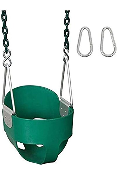 Colorland Baby Swing Seat (Green) – Durable Plastic Toddler Swing with 59" Ch...