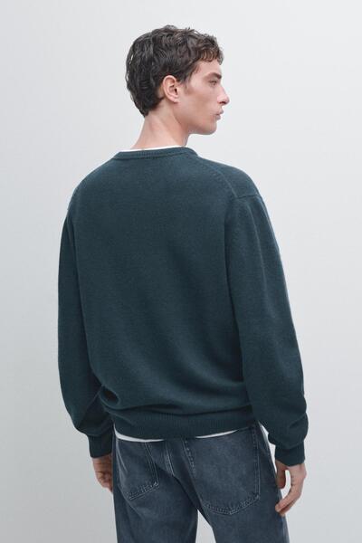 Massimo Dutti Yün karışımlı bisiklet yaka triko kazak