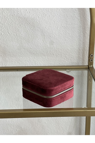 the ASEL İNCİ منظم صندوق المجوهرات والمجوهرات المخملي