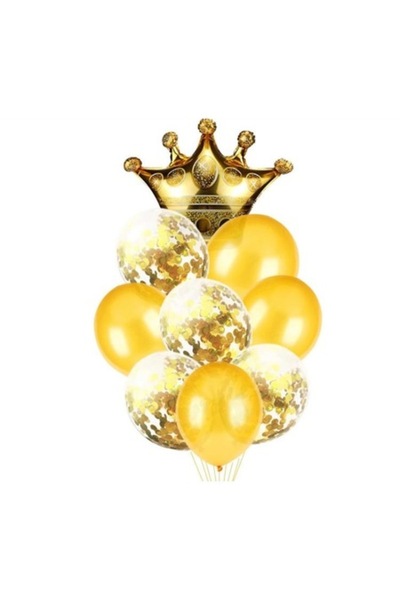 Shop Carnaval Buchet de 9 baloane din latex plus balon din folie în formă de ...