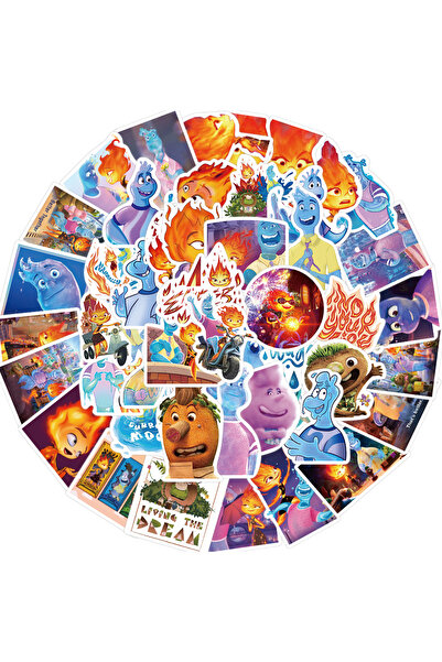 Choice 50 قطعة من ملصقات عناصر أفلام الرسوم المتحركة من ديزني للأطفال، ملصقات...