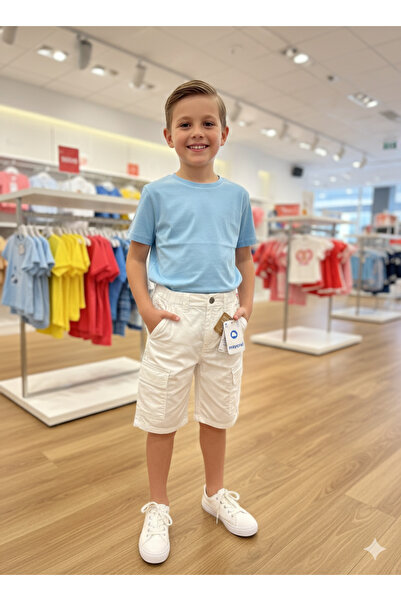 MAYORAL Krem Çok Cepli Şort