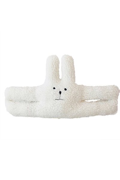 Choice سدادة باب قابلة للتمدد على شكل أرنب أبيض - واقي حماية من الضغط يمنع الاصطدام، هدية للعطلات