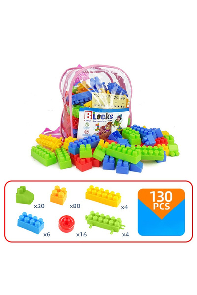Choice 130pcs 130pcs Large Particles of Building Block Toys Assembled Toys Early Childhood Educational Toy