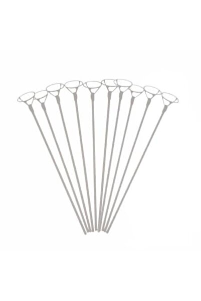 Baloane Set de 10 bețe cu rozete transparente de 42 cm