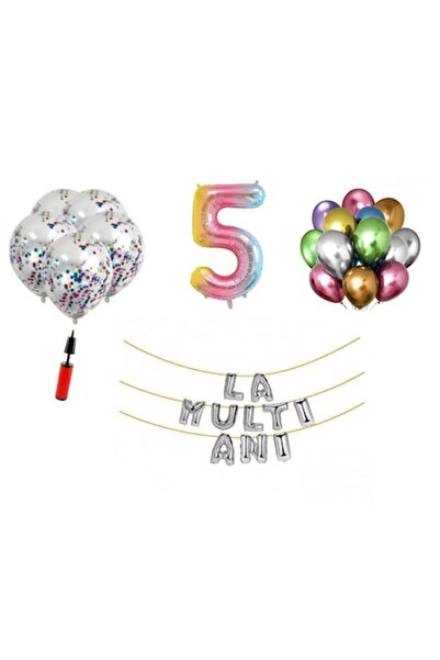 Domi Party & Gifts Set 32 ​​baloane, DOMI PARTY & GIFTS®, La mulți ani aniver...